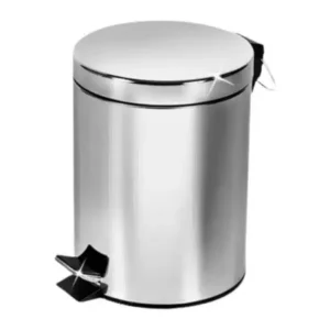Papelero con Pedal de Acero Inoxidable Durable 20 L