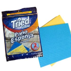 PAÑO ESPONJA PAQUETE X 2 UNIDADES